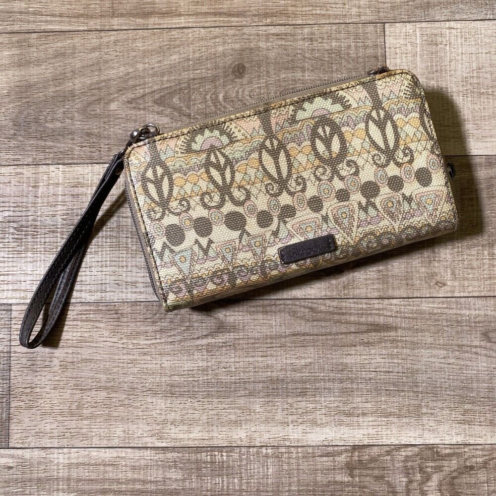 Sakroots Artist Circle Zip Around Wallet Peace Spirit Desert Boho